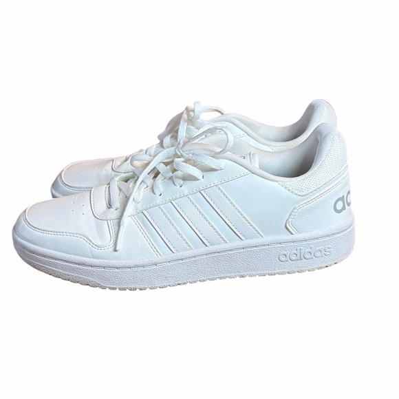 adidas hoops 2.0 All-White Low-Profile Court Sneaker - Picture 4 of 6